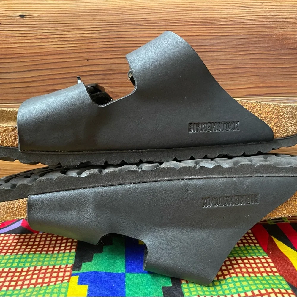 Pre-owned Birkenstock ARIZONA Black Double Strap Sandals 40/9 - Picture 3 of 8